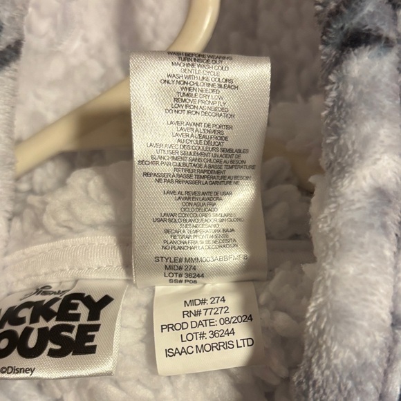 Mickey Mouse Kids Snuggie - Gray and Black - Picture 9 of 10